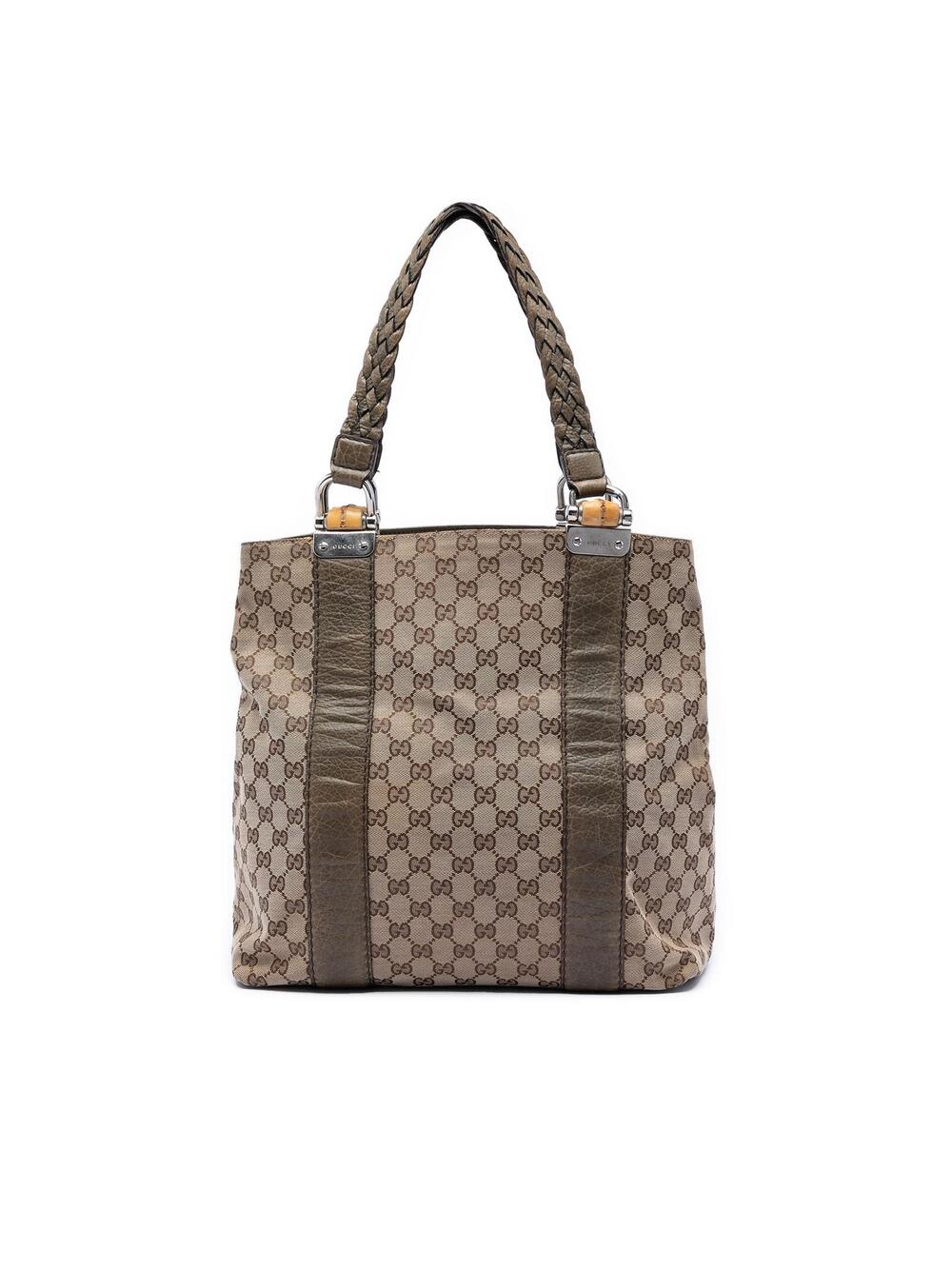 Gucci Large Gg Canvas Bamboo Libeccio #364964G42B